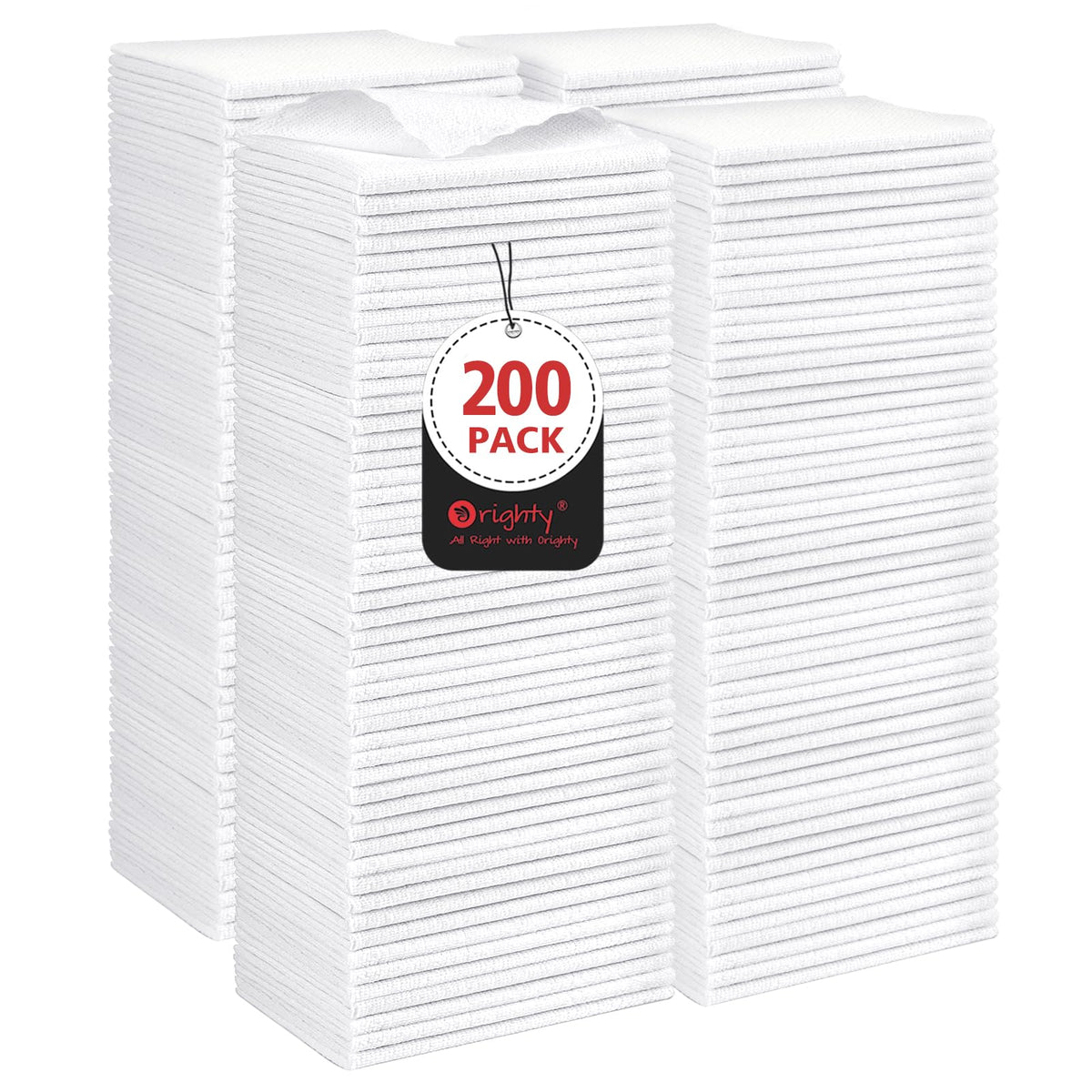 Orighty Microfiber Cleaning Cloth - 24 Pack, Cleaning Rags 12x11 inch