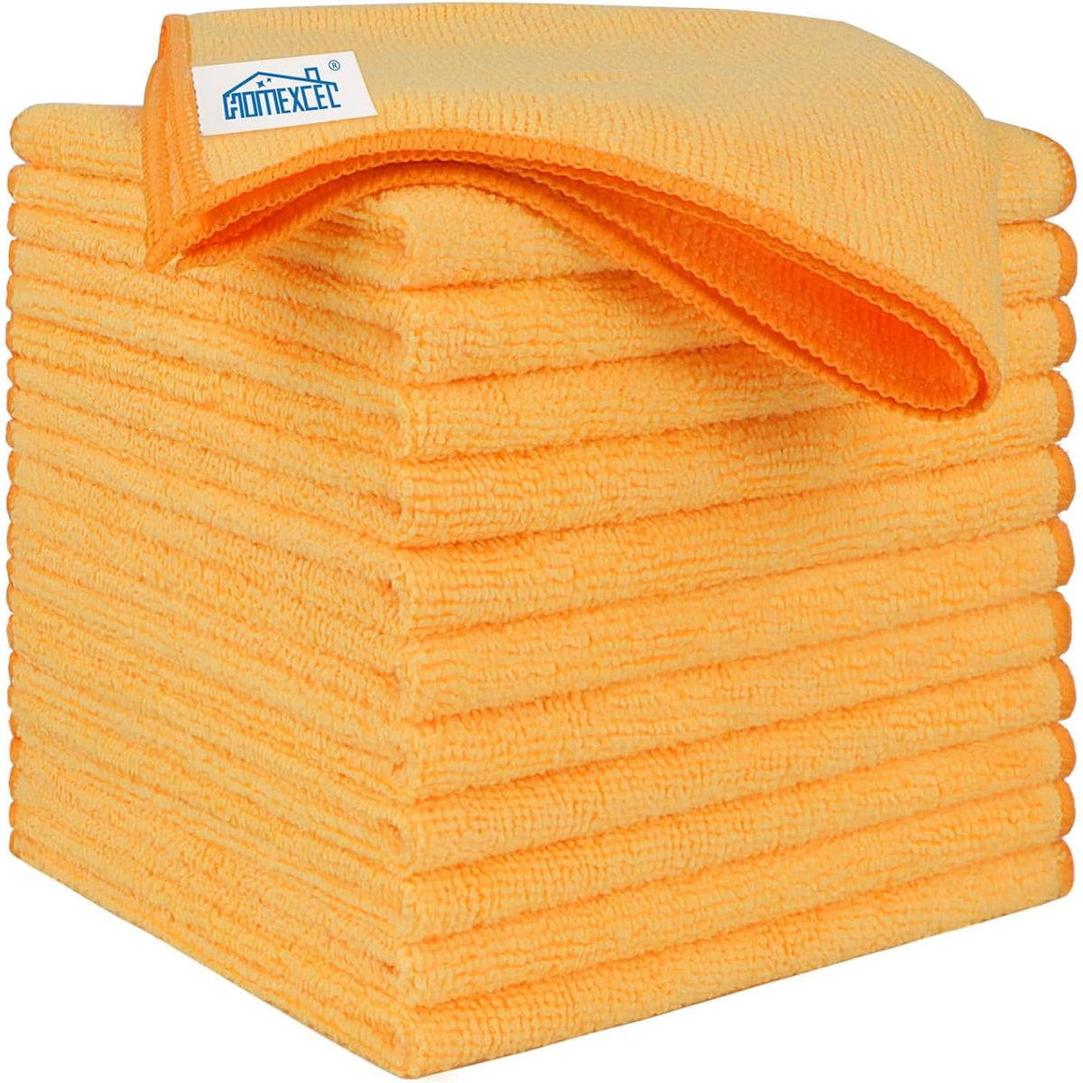 HOMEXCEL Black Microfiber Cleaning Cloth 12 Pack, 12.5 x 12.5 inch Microfiber Towels for Cars, Ultra Absorbent Car Washing Cloth, Lint Free Streak Free Cleaning Rags for Car, Kitchen, and Window