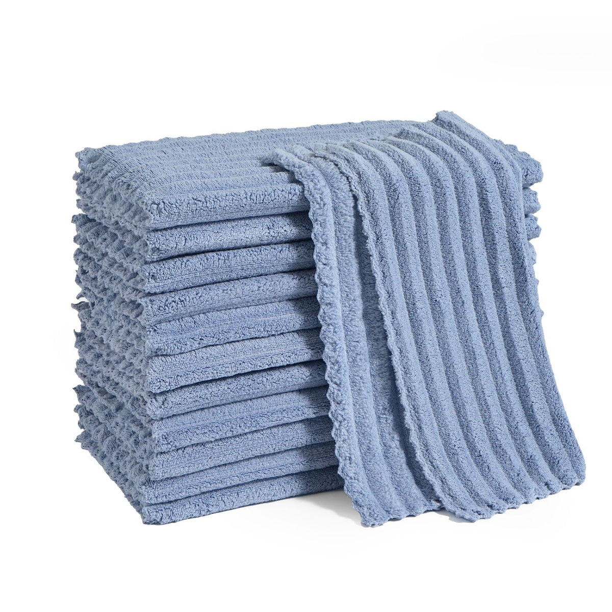 12 Pack Cleaning Cloth,Ultra Soft Absorbent Quick Drying Microfiber Cleaning rags,No scratches,Reusable,Washable,Lint Free Cleaning Towels for Kitchen,Window,Glass,car,11.8"×11.8",(Multicolor)