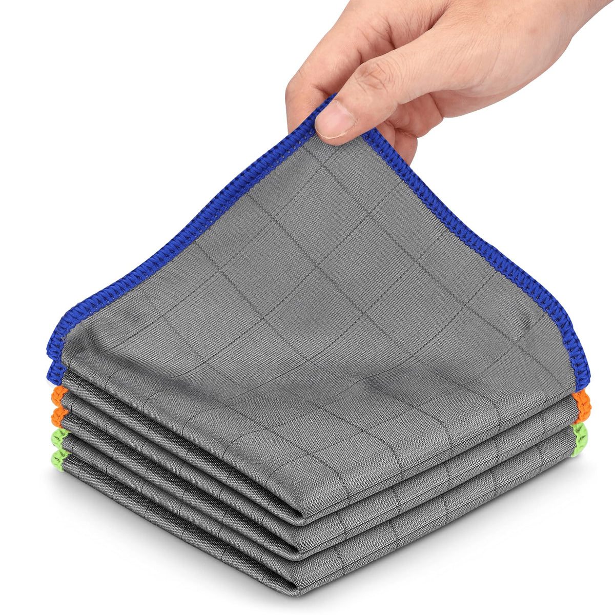 XANGNIER Thickened Magic Cleaning Cloth,Lint Free,11.8 * 11.8in,8 Pcs
