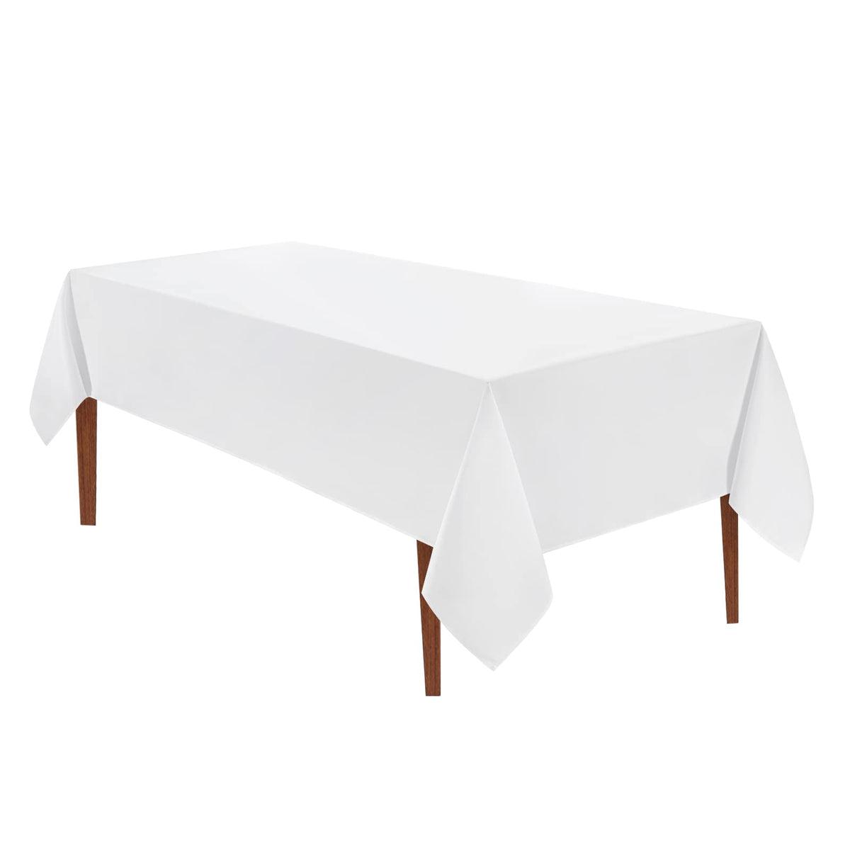VidaFete Classic Series 10 Pack 90 * 132inch Black Rectangle Tablecloth
