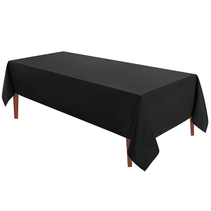 VidaFete Classic Series 10 Pack 90 * 132inch White Rectangle Tablecloth