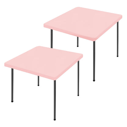 Moosfor 2 Pack Rectangle Spandex Fitted Table Cloth, 6FT Elastic Tablecloth