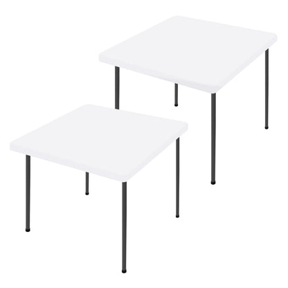 Moosfor 2 Pack Rectangle Spandex Fitted Table Cloth, 6FT Elastic Tablecloth