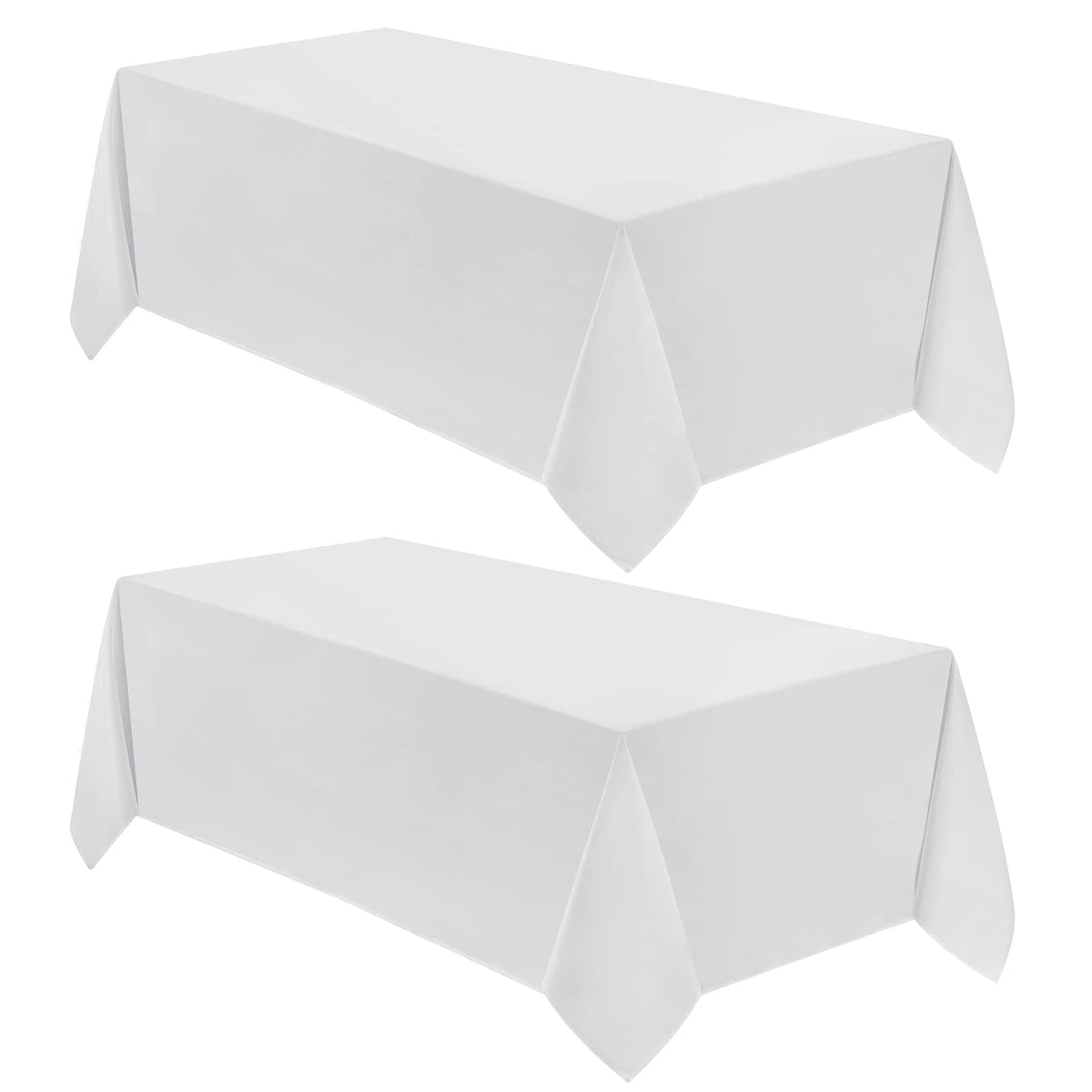 VidaFete Classic Series 10 Pack 90 * 132inch Black Rectangle Tablecloth