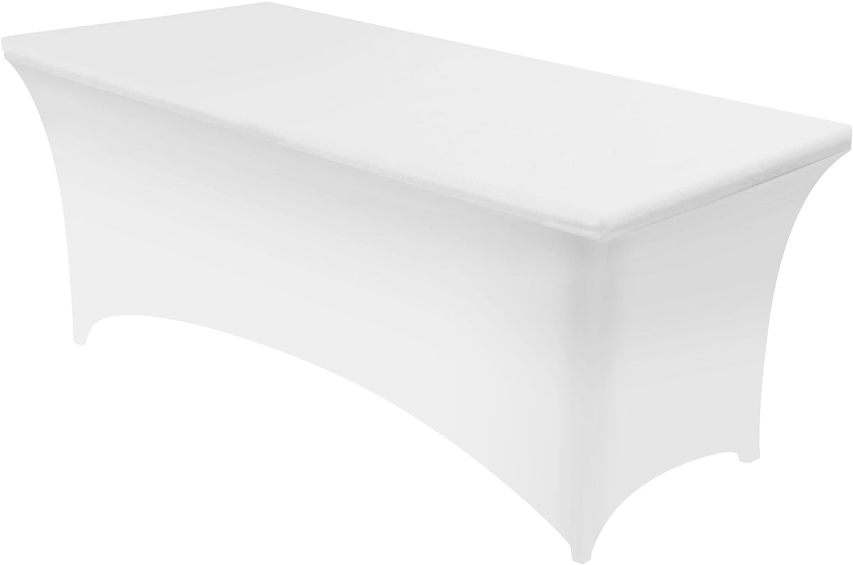 Utopia Kitchen Spandex Table Cloth 2 Pack [4FT, 48Lx30Wx30H Inch, Black]