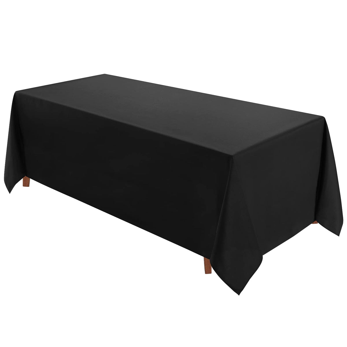 VidaFete Classic Series 10 Pack 90 * 132inch White Rectangle Tablecloth