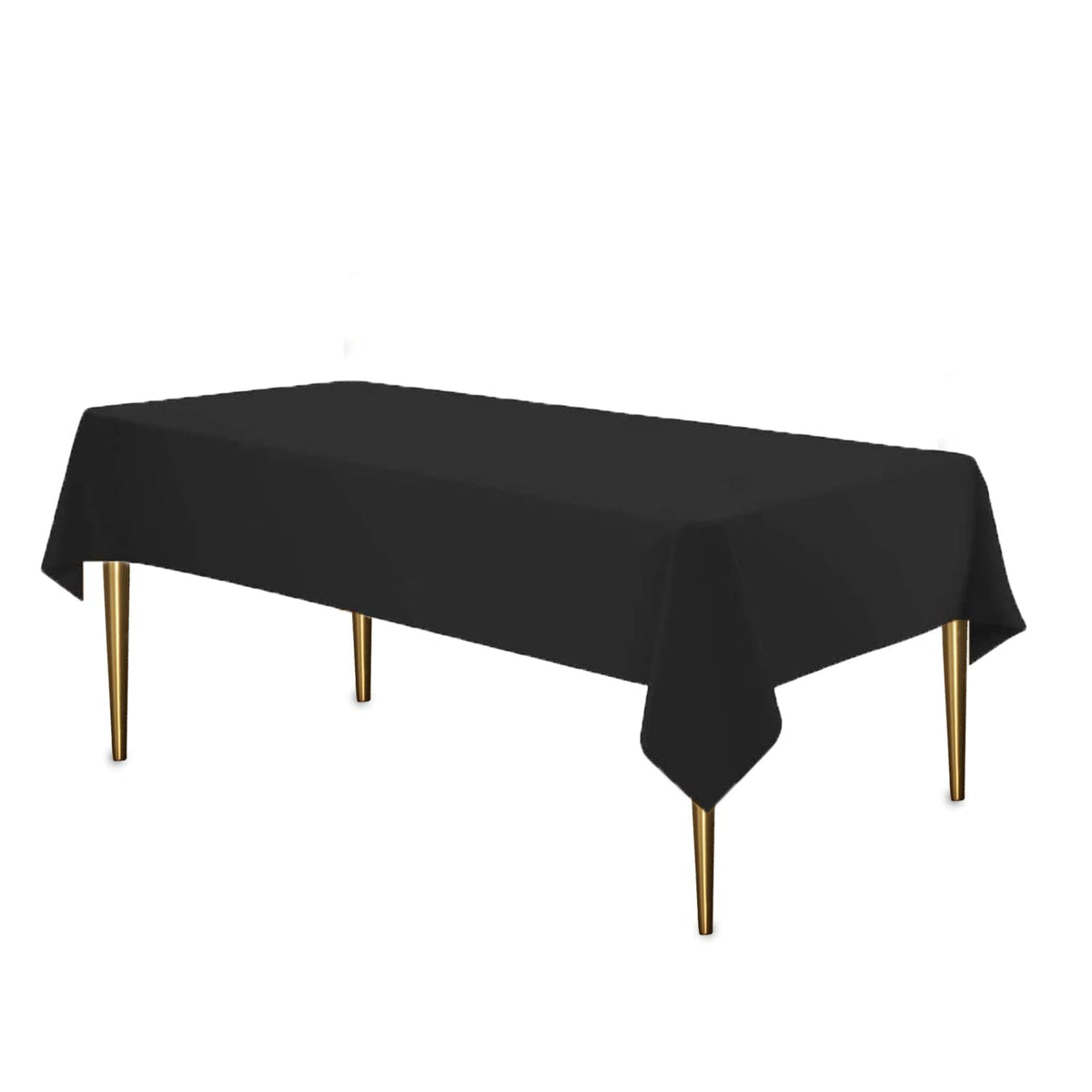 Party Dimensions White Disposable Plastic Tablecloth for Rectangle Tables (12 Pack) Table Cloths for Parties, Events & Weddings, Indoors Outdoors, 54 x 108 inches, Plastic Table Cover