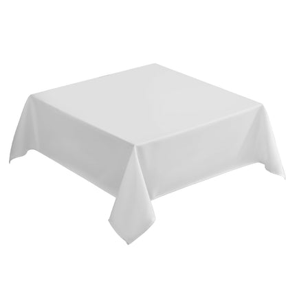 VidaFete Classic Series 10 Pack 90 * 132inch White Rectangle Tablecloth