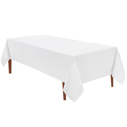 VidaFete Classic Series 10 Pack 90 * 132inch Black Rectangle Tablecloth