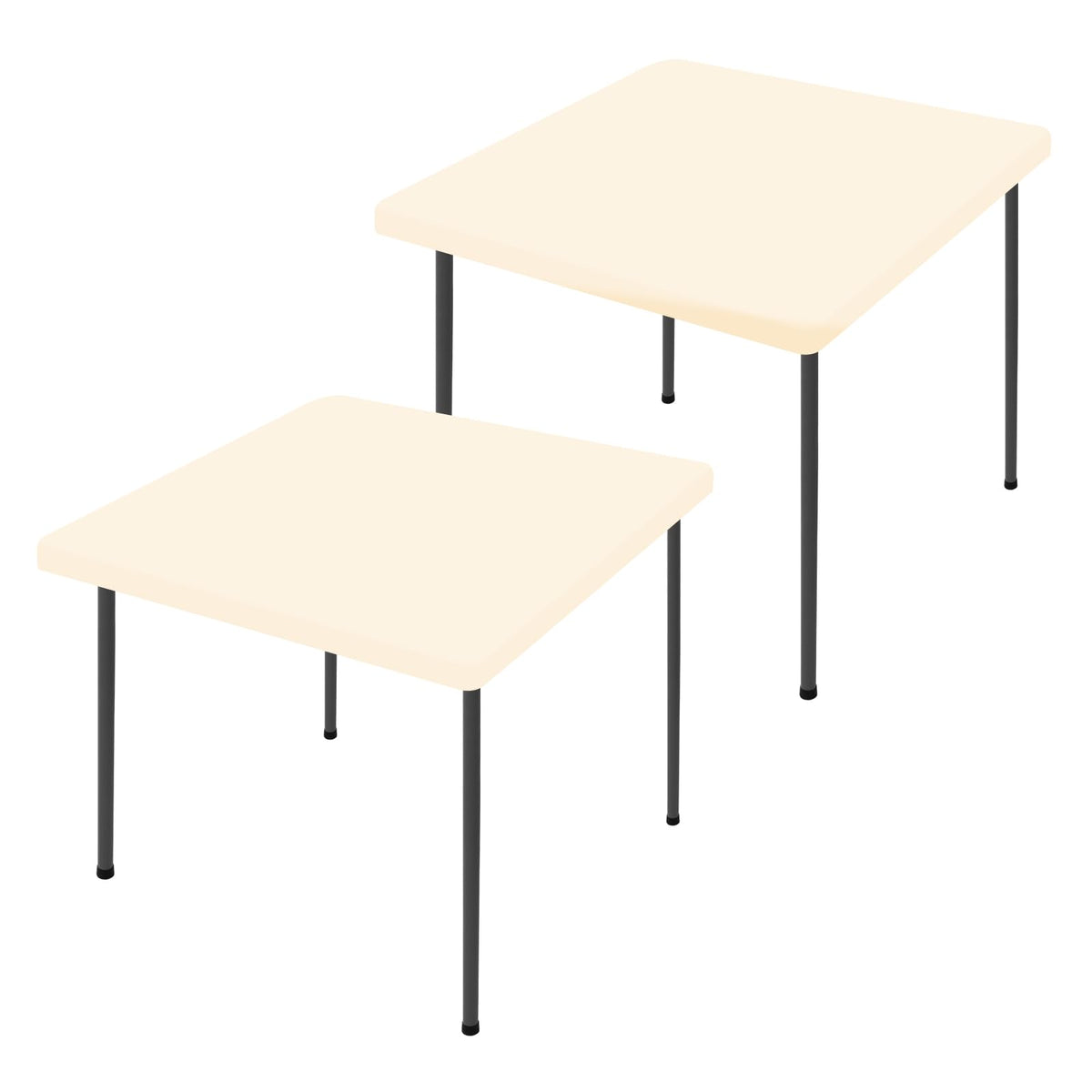 Moosfor 2 Pack Rectangle Spandex Fitted Table Cloth, 6FT Elastic Tablecloth