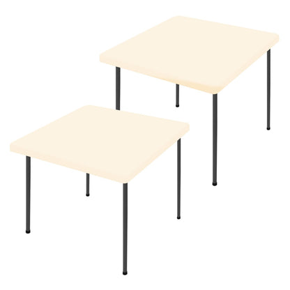 Moosfor 2 Pack Rectangle Spandex Fitted Table Cloth, 6FT Elastic Tablecloth