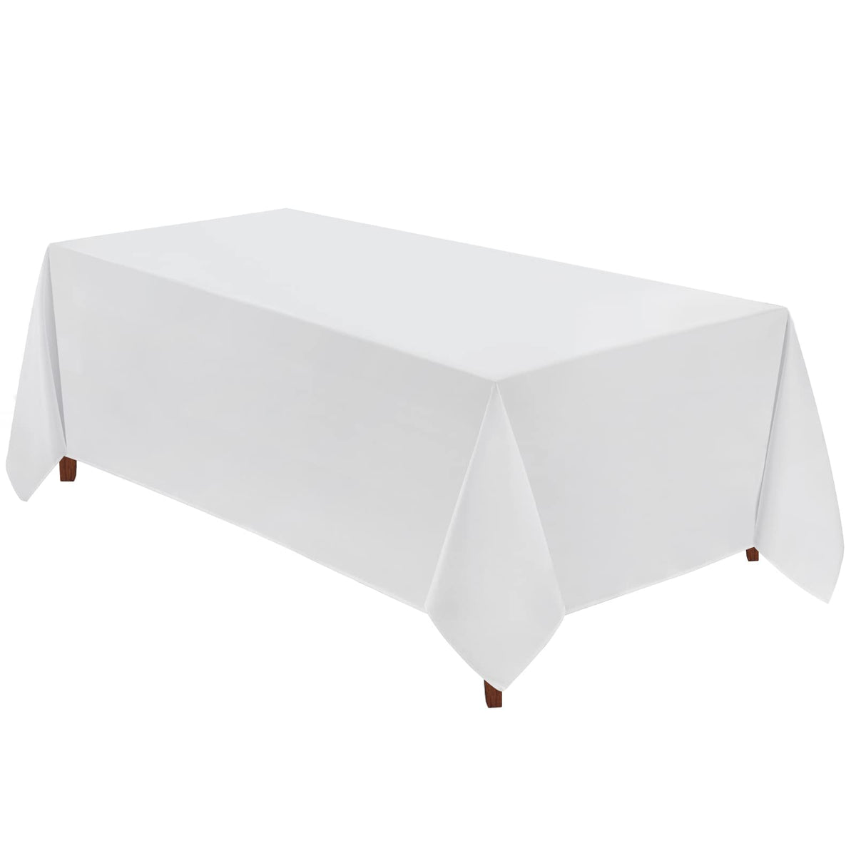 VidaFete Classic Series 10 Pack 90 * 132inch Black Rectangle Tablecloth
