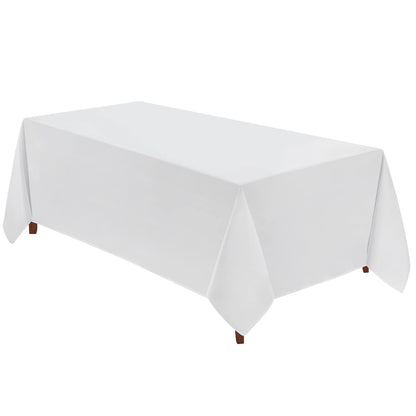 VidaFete Classic Series 10 Pack 90 * 132inch Black Rectangle Tablecloth