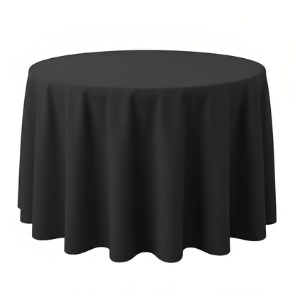 Surmente 90x156 Inch Black Tablecloth for 8 Foot Rectangle Tables