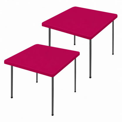 Moosfor 2 Pack Rectangle Spandex Fitted Table Cloth, 6FT Elastic Tablecloth