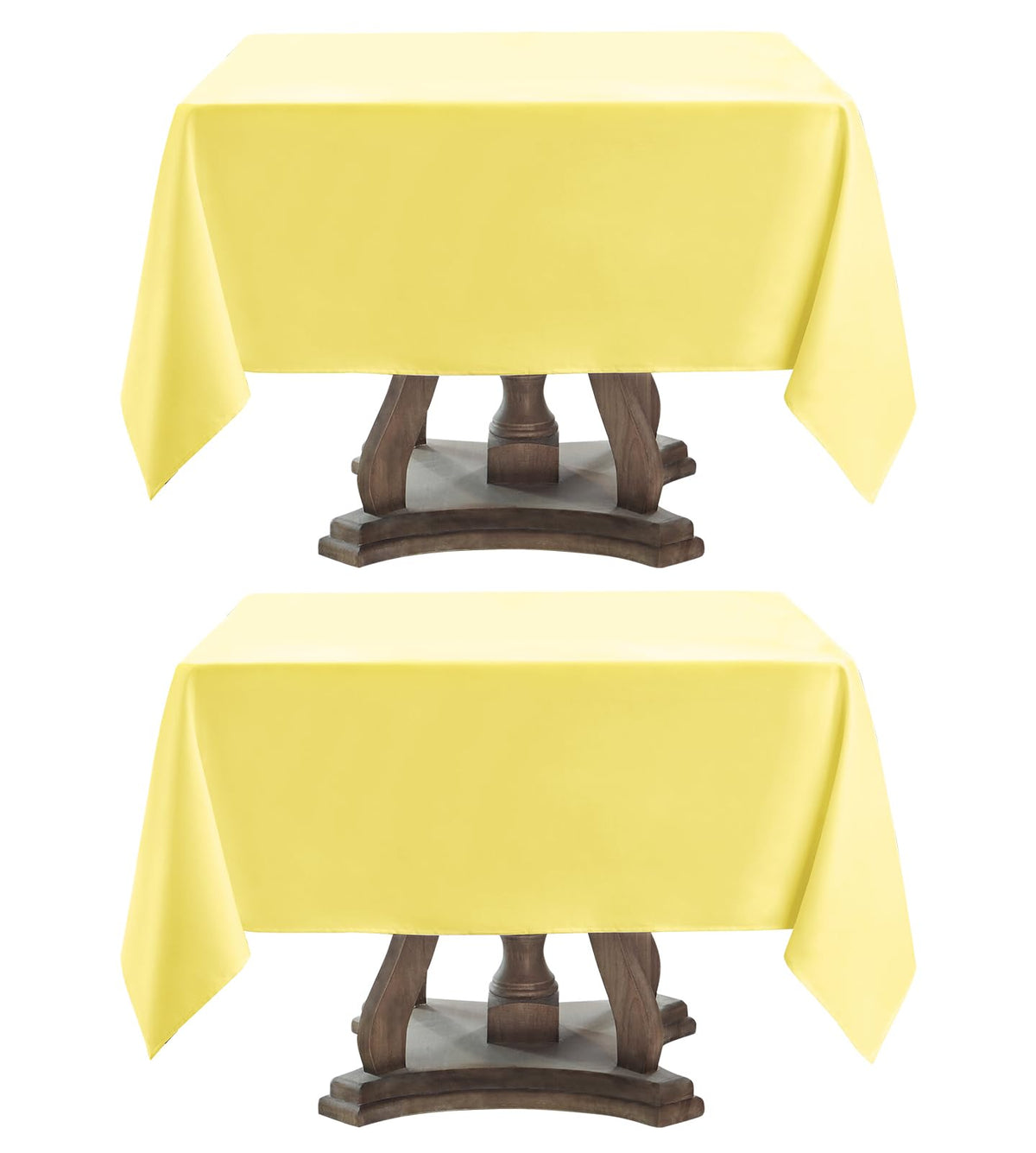 6 Pack Ivory Rectangle Tablecloths 60x120 Inch for 8ft Tables