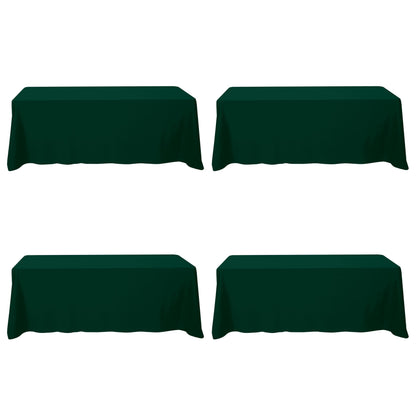 BRILLMAX 6 Pack White Tablecloths 60x126 Inch for 8ft Rectangle Tables