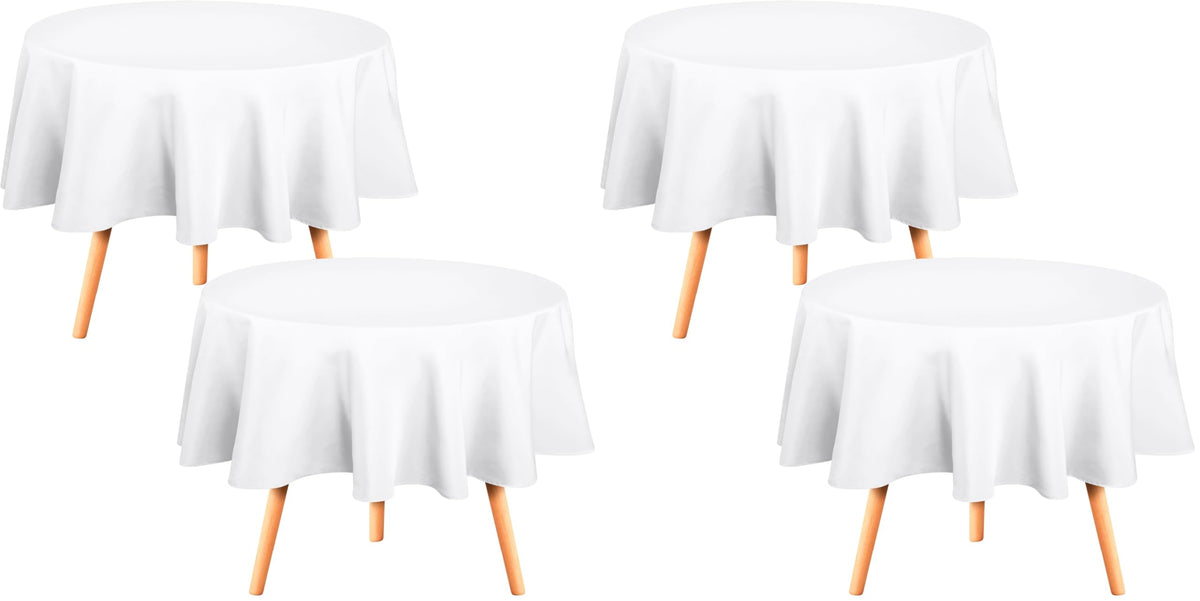 Utopia Kitchen Rectangle Table Cloth 2 Pack [60x102 Inches, Black]