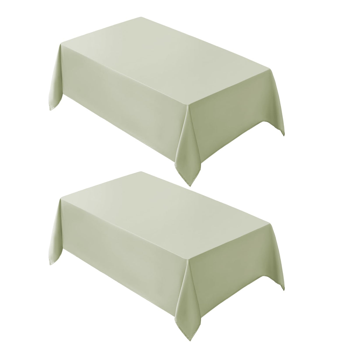 VidaFete Classic Series 10 Pack 90 * 132inch Black Rectangle Tablecloth