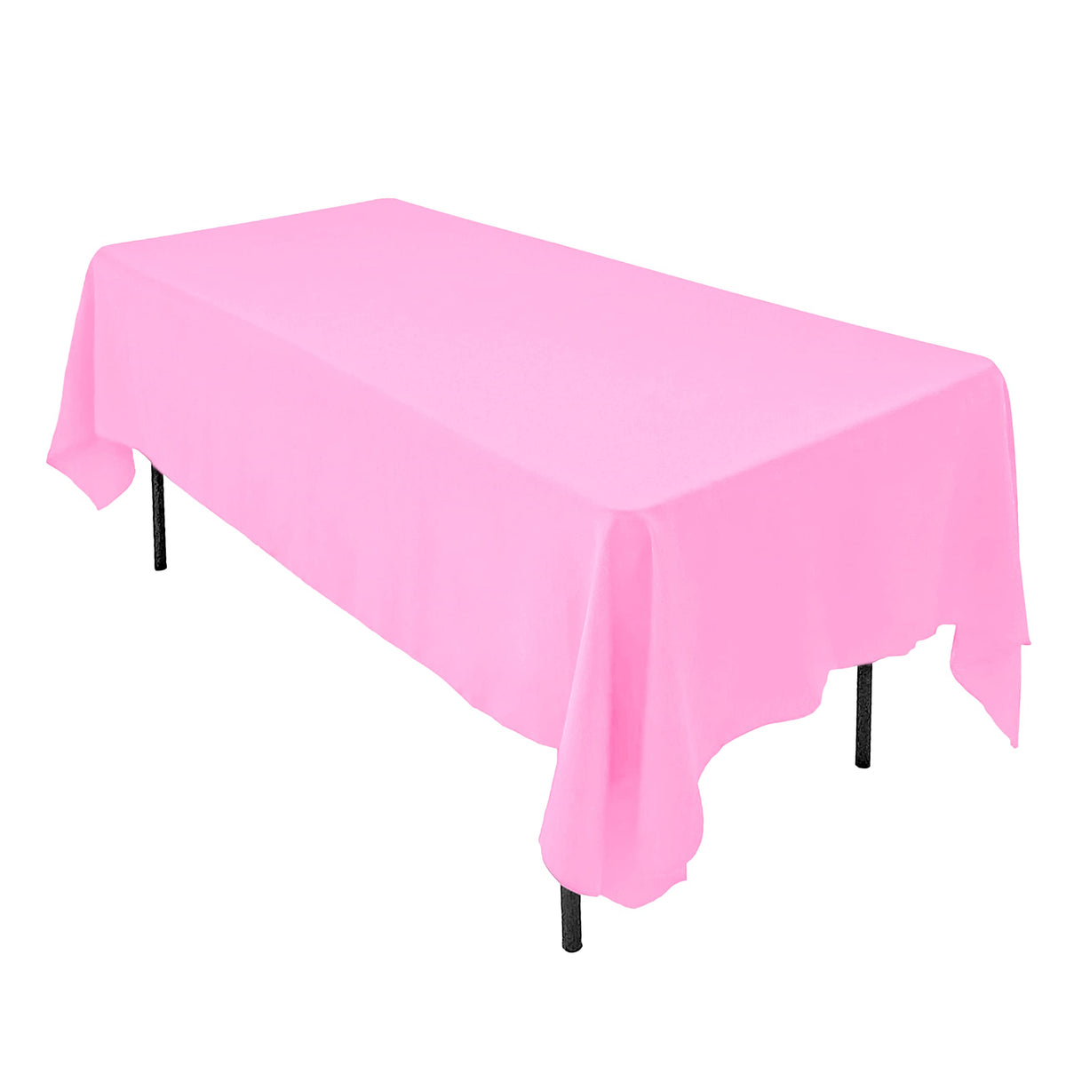AK TRADING CO. 60 x 102-Inch Rectangular Polyester Tablecloth - Made in USA - Wrinkle-Resistant, Flame Retardant, Durable Party Table Cover, Banquet Tablecloth, Wedding Table Cover - Orange