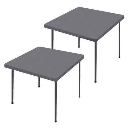 Moosfor 2 Pack Rectangle Spandex Fitted Table Cloth, 6FT Elastic Tablecloth