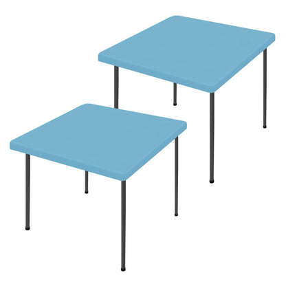 Moosfor 2 Pack Rectangle Spandex Fitted Table Cloth, 6FT Elastic Tablecloth