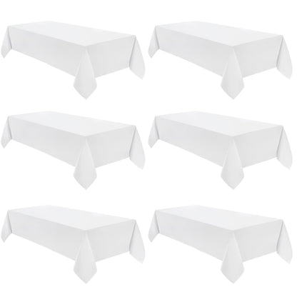 VidaFete Classic Series 10 Pack 90 * 132inch Black Rectangle Tablecloth