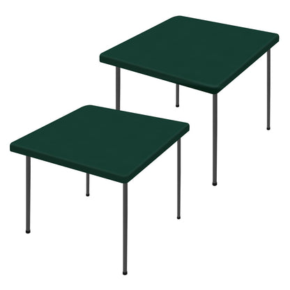 Moosfor 2 Pack Rectangle Spandex Fitted Table Cloth, 6FT Elastic Tablecloth