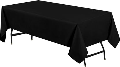 Utopia Kitchen Rectangle Table Cloth 1 Pack [90x132 Inches, White]