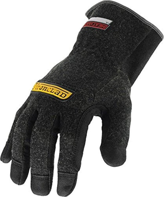 Ironclad HEATWORX REINFORCED; Heat and Cut Resistant Gloves, Palm Heat Protection Rated up to 450°F, (1 Pair), Black
