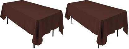 AK TRADING CO. 60 x 102-Inch Rectangular Polyester Tablecloth - Made in USA - Wrinkle-Resistant, Flame Retardant, Durable Party Table Cover, Banquet Tablecloth, Wedding Table Cover - Orange
