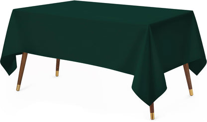 Utopia Kitchen Rectangle Table Cloth 2 Pack [60x102 Inches, Black]