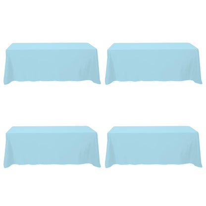 BRILLMAX 6 Pack White Tablecloths 60x126 Inch for 8ft Rectangle Tables