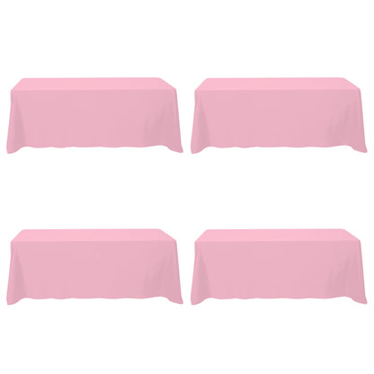 BRILLMAX 6 Pack White Tablecloths 60x126 Inch for 8ft Rectangle Tables