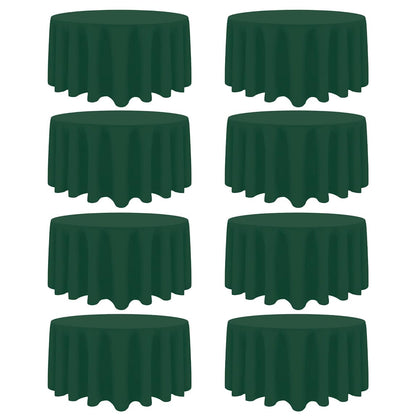12 Pack Black Tablecloths Rectangle 60 x 102 Inch for 6 Foot Tables