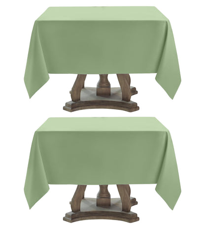 6 Pack Ivory Rectangle Tablecloths 60x120 Inch for 8ft Tables