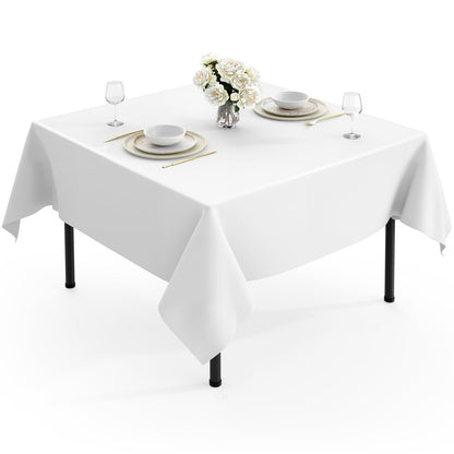 Pureegg Polyester Tablecloth 60" x 84" Reusable & Washable 1 Pack Black