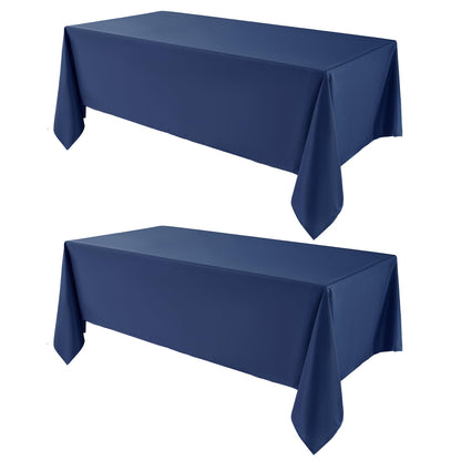 VidaFete Classic Series 10 Pack 90 * 132inch White Rectangle Tablecloth