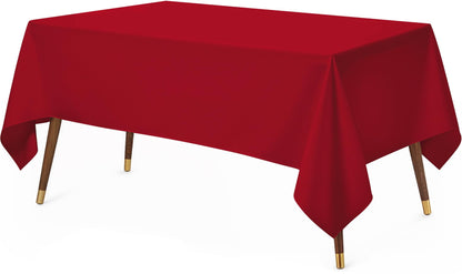 Utopia Kitchen Rectangle Table Cloth 2 Pack [60x102 Inches, Black]