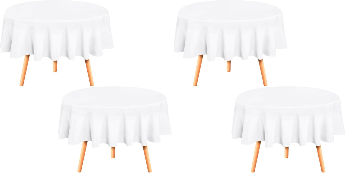 Utopia Kitchen Rectangle Table Cloth 2 Pack [60x102 Inches, Black]