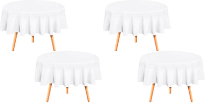 Utopia Kitchen Rectangle Table Cloth 2 Pack [60x102 Inches, Black]