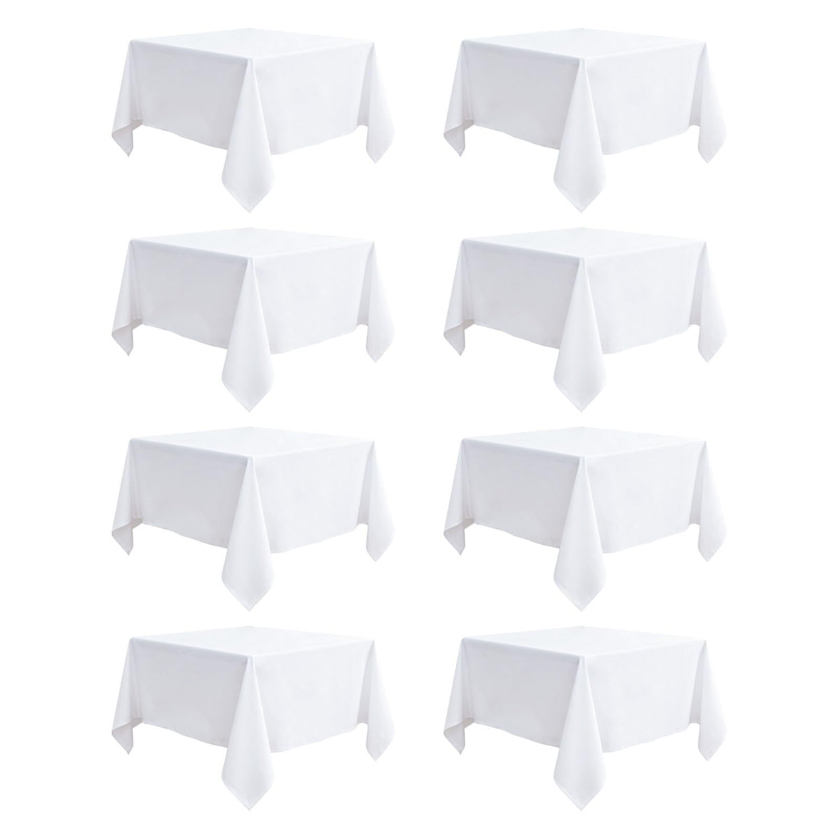 12 Pack Black Tablecloths Rectangle 60 x 102 Inch for 6 Foot Tables