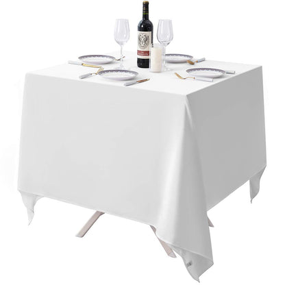 Surmente 90x156 Inch Black Tablecloth for 8 Foot Rectangle Tables