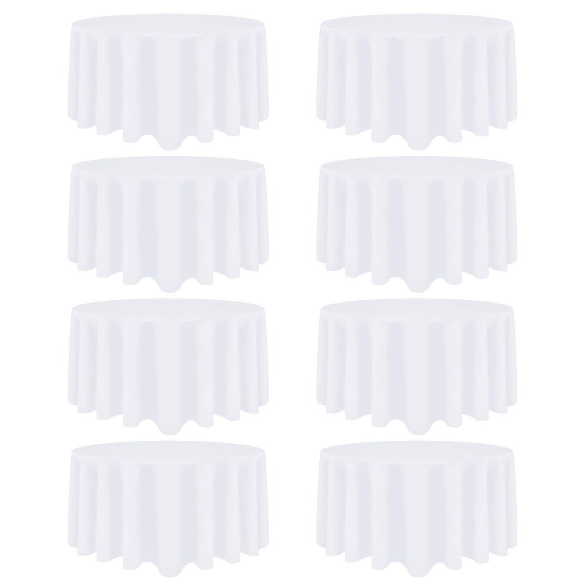 12 Pack Black Tablecloths Rectangle 60 x 102 Inch for 6 Foot Tables
