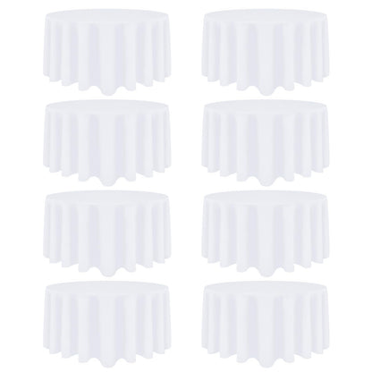 12 Pack Black Tablecloths Rectangle 60 x 102 Inch for 6 Foot Tables