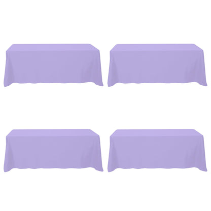 BRILLMAX 6 Pack White Tablecloths 60x126 Inch for 8ft Rectangle Tables