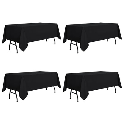 sancua Rectangle Tablecloth, 60 x 102 Inch, Black