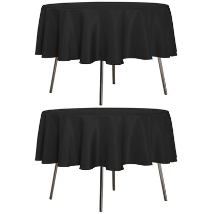 sancua 2 Pack White Table Cloth 60x102 Inch for 6 Feet Rectangle Tables
