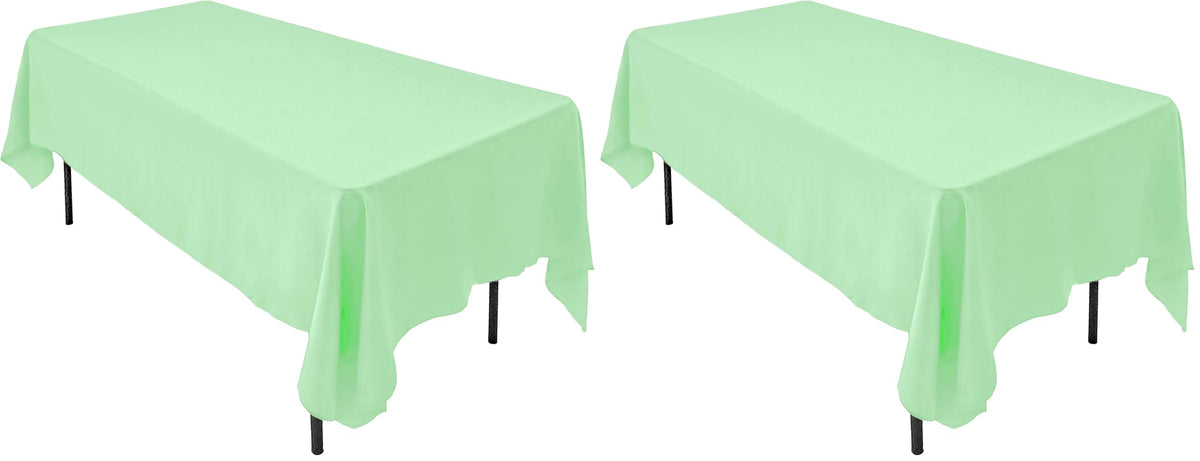 AK TRADING CO. 60 x 102-Inch Rectangular Polyester Tablecloth - Made in USA - Wrinkle-Resistant, Flame Retardant, Durable Party Table Cover, Banquet Tablecloth, Wedding Table Cover - Orange